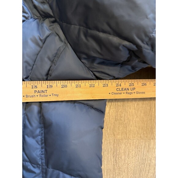 Eddie Bauer Hooded Parka Jacket Glacier Blue Good Down Womens Size 2XL XXL Fur - Picture 6 of 9